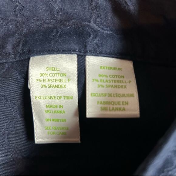 Lilly Pulitzer Navy Textured Ankle Length Slim Fit Pants Size 2 - Picture 5 of 5